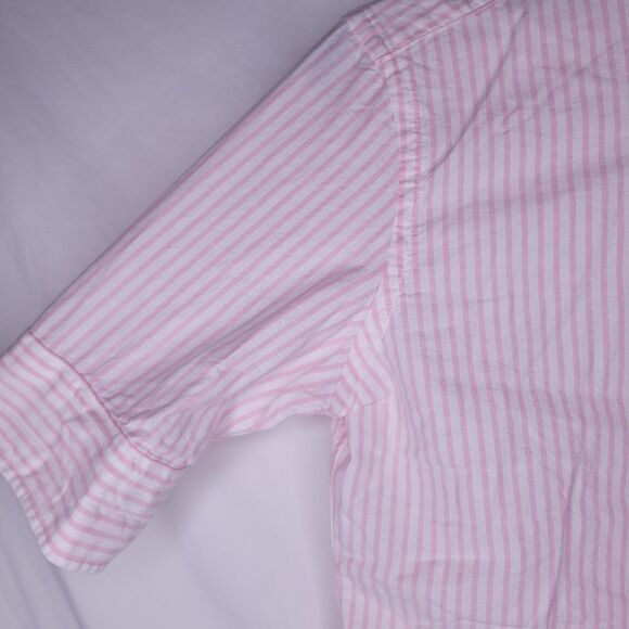 Ralph Lauren Shirt Womens XS Striped Pink, White Pony Slim Fit - Picture 3 of 12